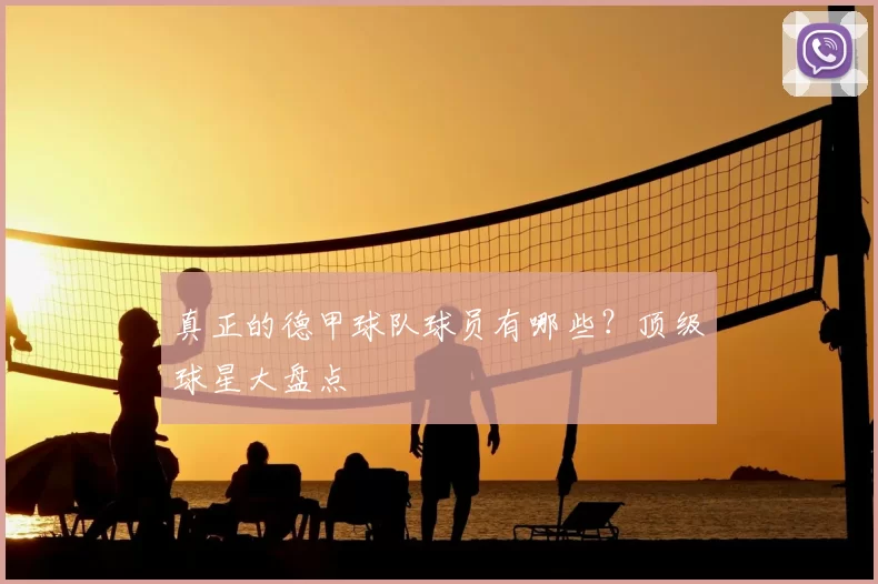 真正的德甲球队球员有哪些?顶级球星大盘点