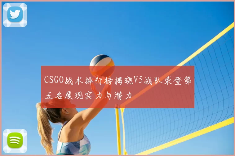 CSGO战术排行榜揭晓V5战队荣登第五名展现实力与潜力