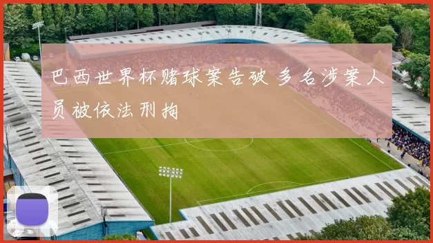 巴西世界杯赌球案告破 多名涉案人员被依法刑拘