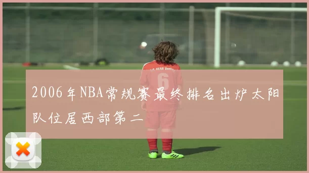 2006年NBA常规赛最终排名出炉太阳队位居西部第二