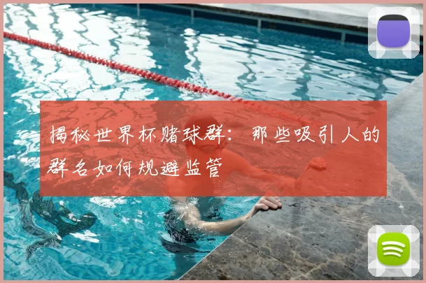 揭秘世界杯赌球群:那些吸引人的群名如何规避监管
