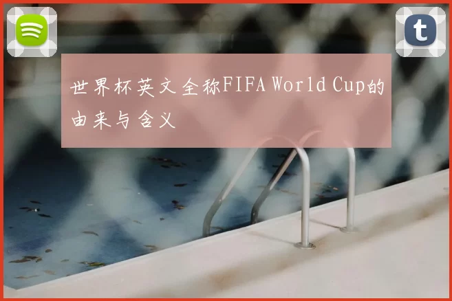 世界杯英文全称FIFA World Cup的由来与含义